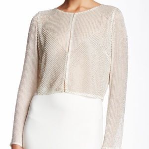 Lotus Threads Long Sleeve Silk Beaded Jacket